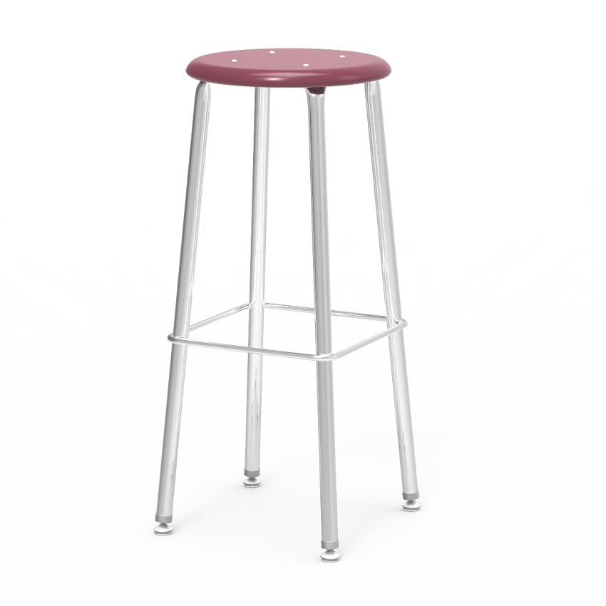 Virco 12130 - 121 Series Stool with Hard Plastic Seat, Steel Frame - 30" Seat Height - SchoolOutlet