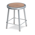 Virco 12218 - 122 Series Stool with Steel Seat with Masonite inset, Steel Frame - 18