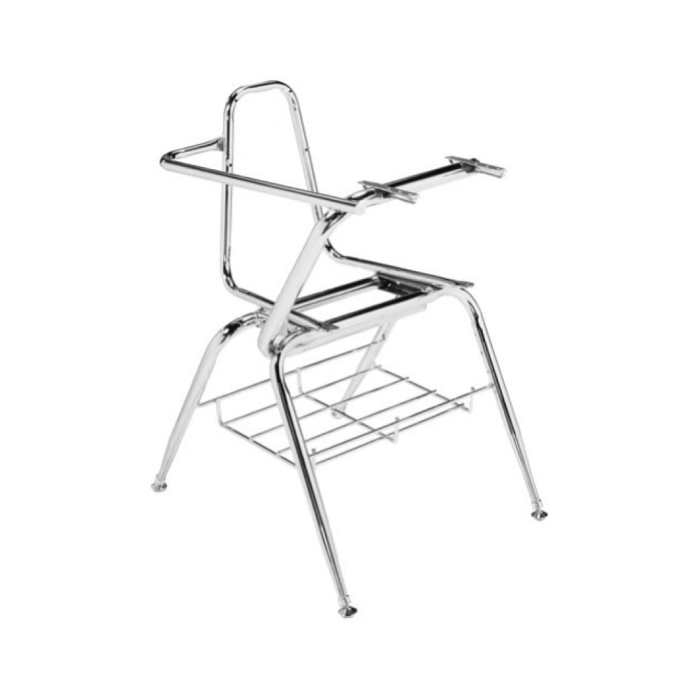 Virco 3700BRM Student Desk with Chair - Tablet Arm School Hard Plastic Seat and Bookrack for School and Classrooms - SchoolOutlet