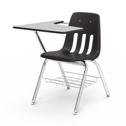 Virco 9700BR Student Tablet Arm Chair with Desk for Schools and Classrooms 18" Seat, Tablet-Arm Laminate Top, Bookrack