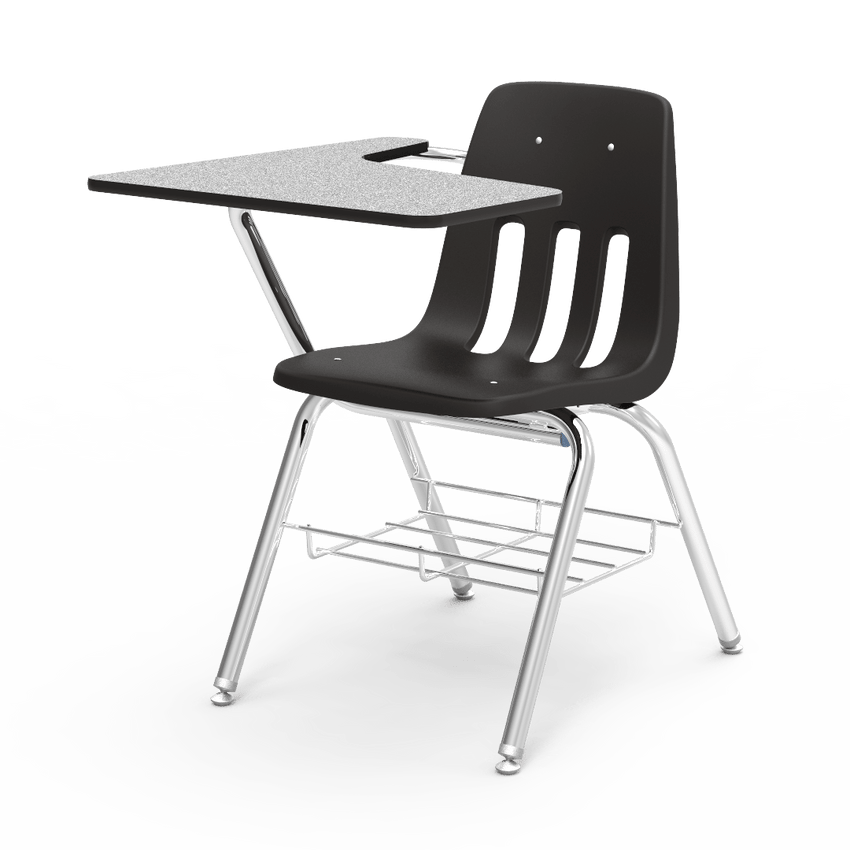 Virco 9700BR School Chair-Desk with Tablet Arm Top and attached Seat, 5th Grade - Adult for Classrooms and Students - SchoolOutlet