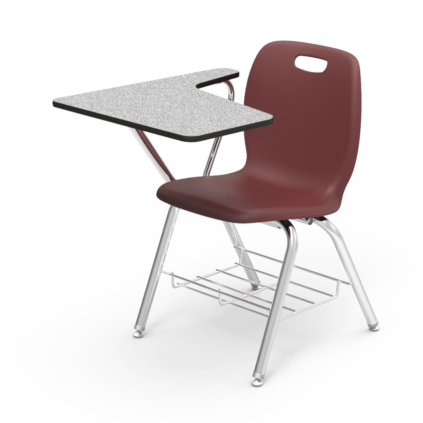 Virco N2 Series Tablet Arm Desk - Laminate Top (Virco N270BR) - SchoolOutlet