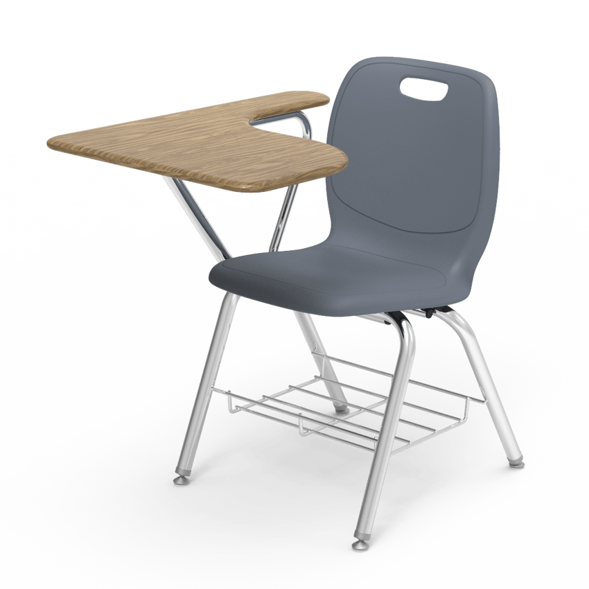 Virco N2 Series Tablet Arm Desk - Hard Plastic Top (Virco N270BRM) - SchoolOutlet