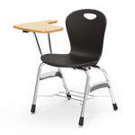 Virco ZU418TABR Chair Desk Zuma series, high-pressure laminate top, 18