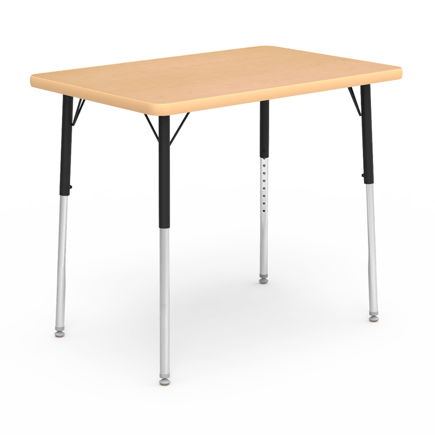 Virco 482436 - 4000 Series Rectangular Activity Table with Heavy Duty Laminate Top (24"W x 36"L x 22-30"H) - SchoolOutlet