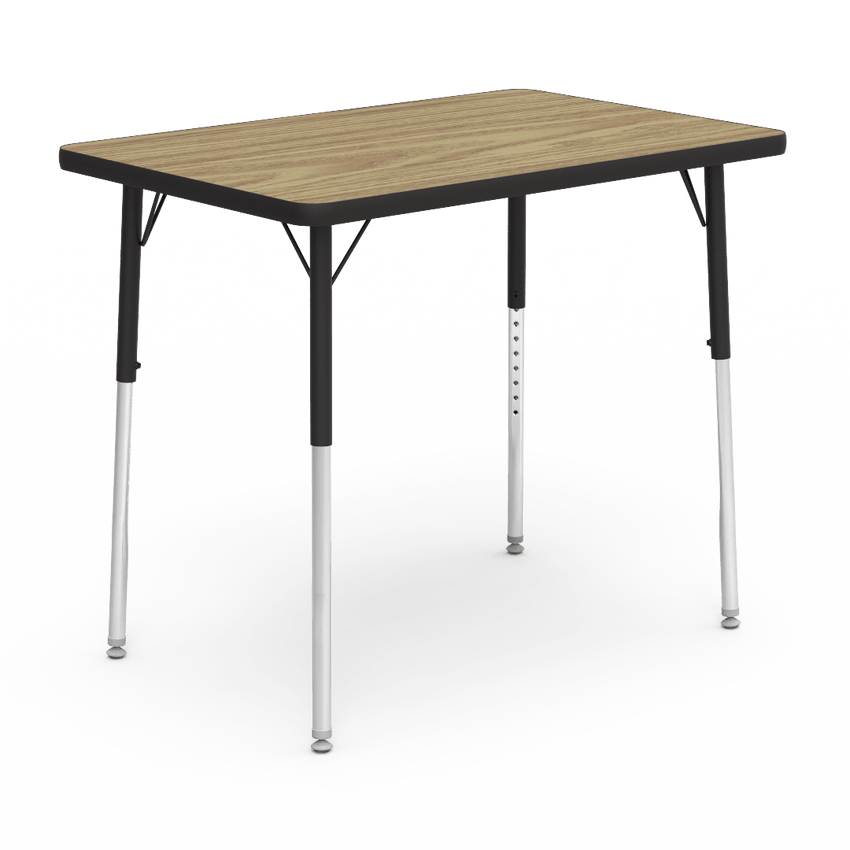 Virco 482436 - 4000 Series Rectangular Activity Table with Heavy Duty Laminate Top (24"W x 36"L x 22-30"H) - SchoolOutlet