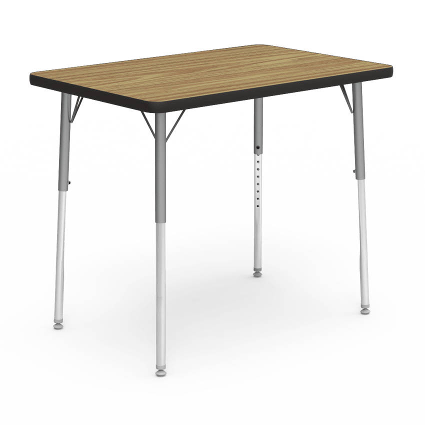 Virco 482436 - 4000 Series Rectangular Activity Table with Heavy Duty Laminate Top (24"W x 36"L x 22-30"H) - SchoolOutlet