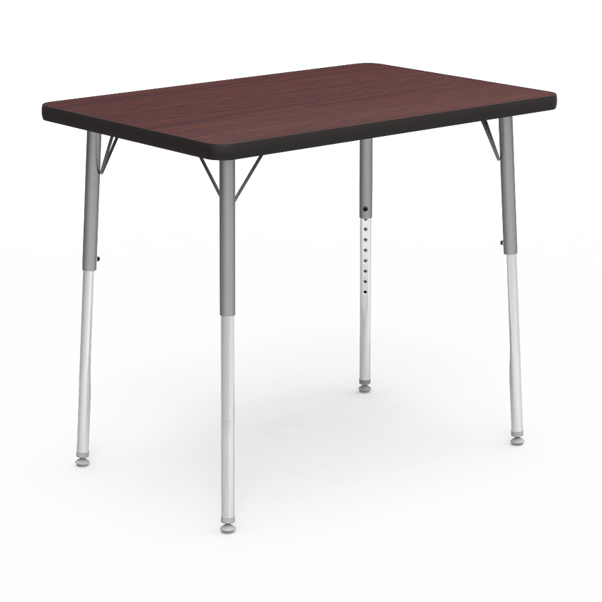 Virco 482436 - 4000 Series Rectangular Activity Table with Heavy Duty Laminate Top (24"W x 36"L x 22-30"H) - SchoolOutlet