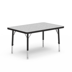 Virco 482436LO - Virco 4000 Series Rectangular Activity Table with Heavy Duty Laminate Top - Preschool Height Adjustable Legs (24"W x 36"L x 17"-25"H)