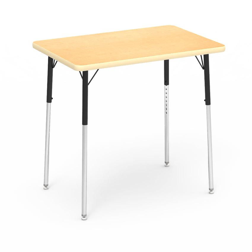 Virco 482436W - Rectangular 24" x 36" Activity Table, 1 1/8 inch Thick Laminate Top, Adjustable WheelChair Leg Height (Virco 482436W) - SchoolOutlet