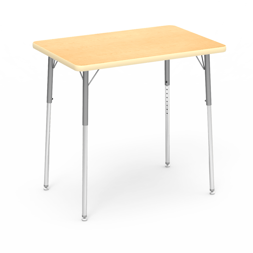 Virco 482436W - Rectangular 24" x 36" Activity Table, 1 1/8 inch Thick Laminate Top, Adjustable WheelChair Leg Height (Virco 482436W) - SchoolOutlet