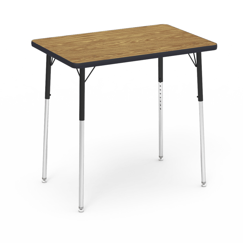 Virco 482436W - Rectangular 24" x 36" Activity Table, 1 1/8 inch Thick Laminate Top, Adjustable WheelChair Leg Height (Virco 482436W) - SchoolOutlet