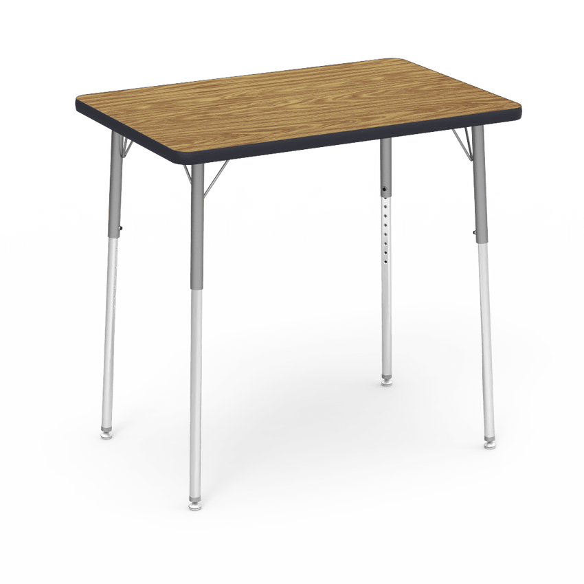 Virco 482436W - Rectangular 24" x 36" Activity Table, 1 1/8 inch Thick Laminate Top, Adjustable WheelChair Leg Height (Virco 482436W) - SchoolOutlet