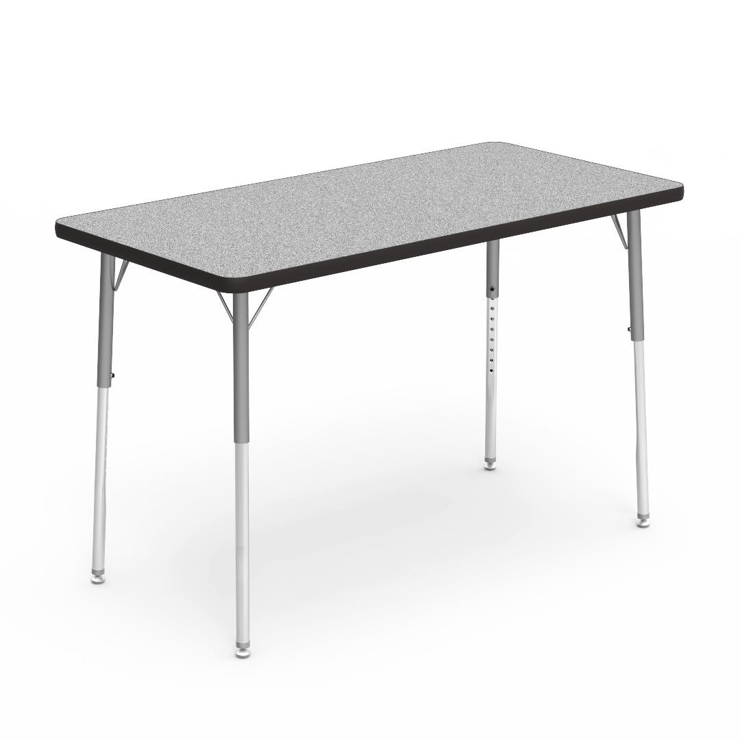 Virco 482448 - Virco 4000 Series Rectangular Activity Table with Heavy Duty Laminate Top 24"W x 48"L and Adjustable Height Legs 22"-30"H) - SchoolOutlet