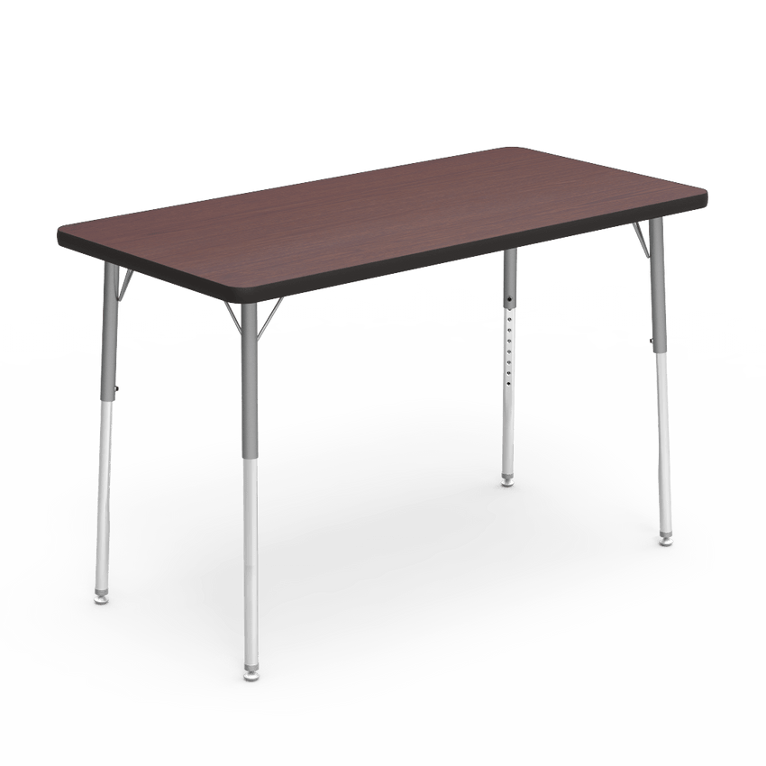 Virco 482448 - Virco 4000 Series Rectangular Activity Table with Heavy Duty Laminate Top 24"W x 48"L and Adjustable Height Legs 22"-30"H) - SchoolOutlet