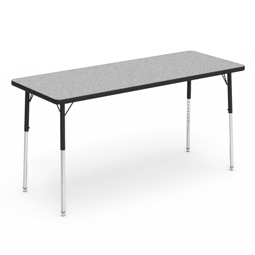Virco 4000 Series Rectangular Activity Table with Heavy Duty Laminate Top (24"W x 60"L x 22-30"H) - SchoolOutlet