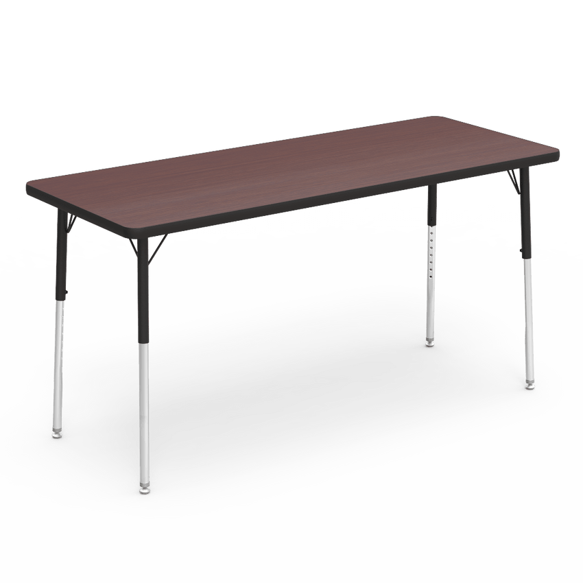 Virco 4000 Series Rectangular Activity Table with Heavy Duty Laminate Top (24"W x 60"L x 22-30"H) - SchoolOutlet