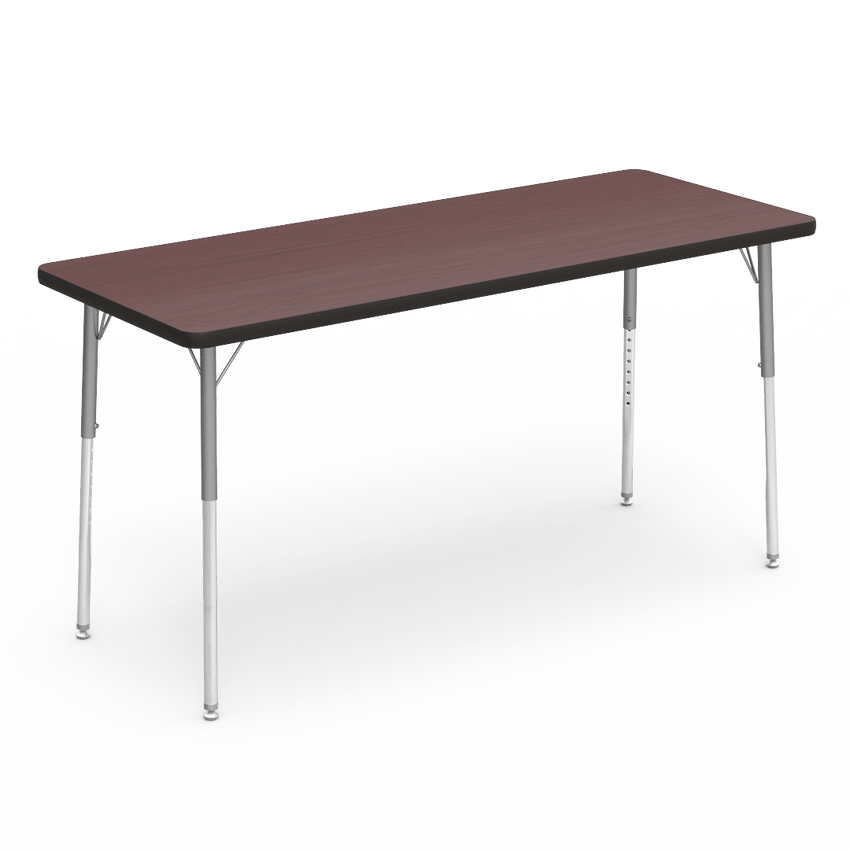 Virco 4000 Series Rectangular Activity Table with Heavy Duty Laminate Top (24"W x 60"L x 22-30"H) - SchoolOutlet
