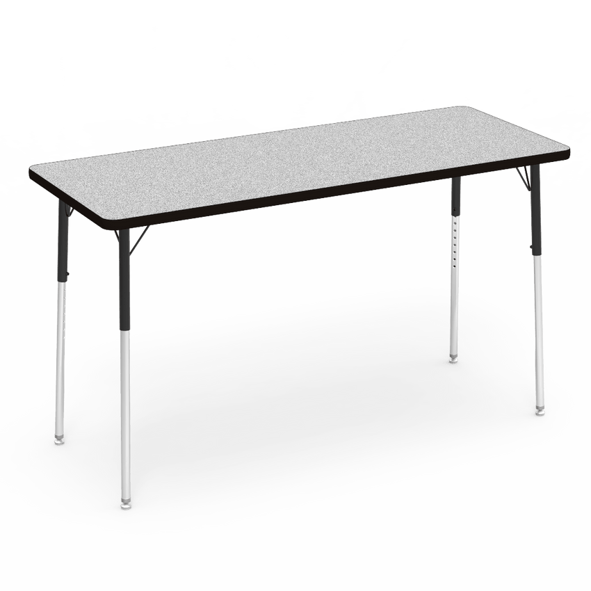Virco 482460W- Rectangular 24" x 60" Activity Table, 1 1/8 inch Thick Laminate Top, Adjustable WheelChair Leg Height (Virco 482460W) - SchoolOutlet
