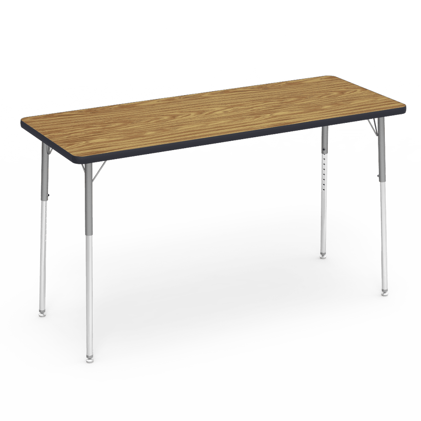 Virco 482460W- Rectangular 24" x 60" Activity Table, 1 1/8 inch Thick Laminate Top, Adjustable WheelChair Leg Height (Virco 482460W) - SchoolOutlet