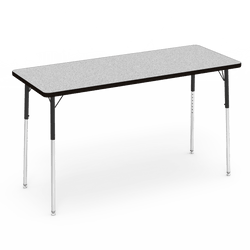 Virco 482472W- Rectangular 24" x 72" Activity Table, 1 1/8 inch Thick Laminate Top, Adjustable Wheel Chair Leg Height (Virco 482472W)