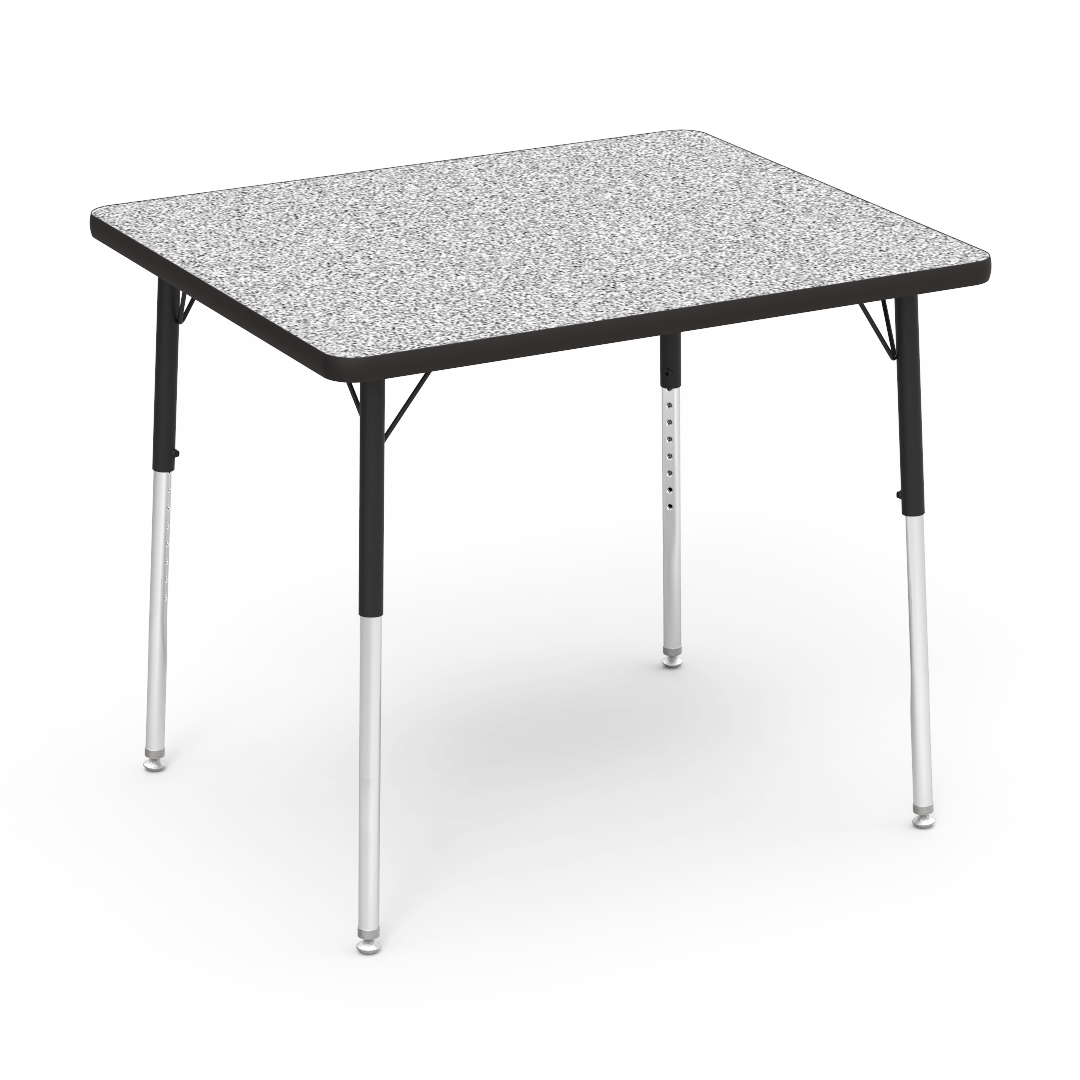 Virco 483036 - 4000 Series Rectangular Activity Table with Heavy Duty Laminate Top and Adjustable Height Legs (30"W x 36"L x 22-30"H) - SchoolOutlet