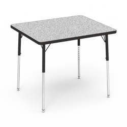 Virco 483036 - 4000 Series Rectangular Activity Table with Heavy Duty Laminate Top and Adjustable Height Legs (30"W x 36"L x 22-30"H)