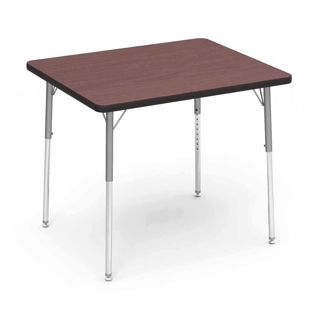Virco 483036 - 4000 Series Rectangular Activity Table with Heavy Duty Laminate Top and Adjustable Height Legs (30"W x 36"L x 22-30"H) - SchoolOutlet