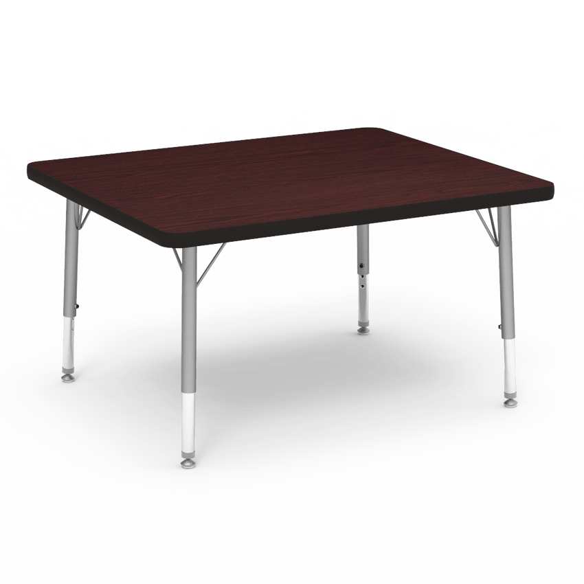 Rectangular Activity Table with Heavy Duty Laminate Top - Preschool Height Adjustable Legs (30"W x 36"L x 17-25"H) - SchoolOutlet