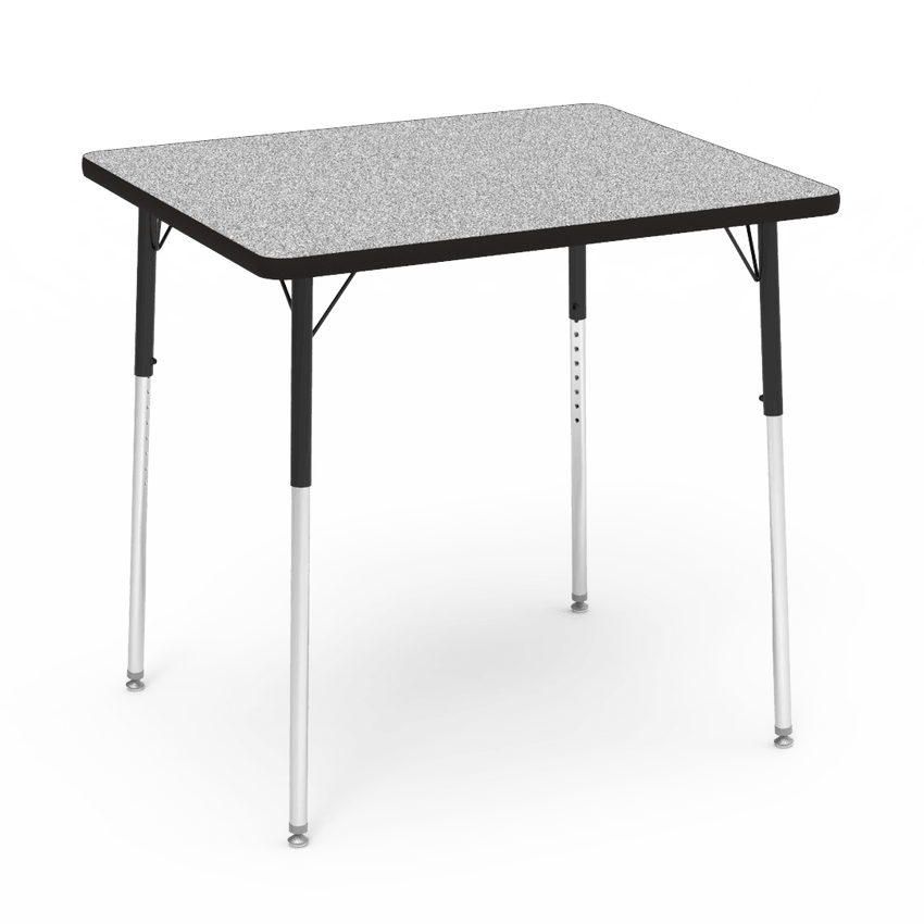 Virco 483036W- Rectangular 30" x 36" Activity Table, 1 1/8 inch Thick Laminate Top, Adjustable WheelChair Leg Height (Virco 483036W) - SchoolOutlet