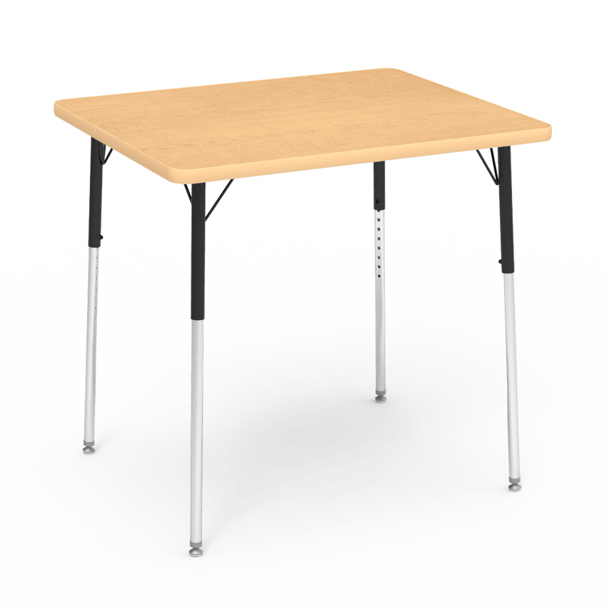 Virco 483036W- Rectangular 30" x 36" Activity Table, 1 1/8 inch Thick Laminate Top, Adjustable WheelChair Leg Height (Virco 483036W) - SchoolOutlet