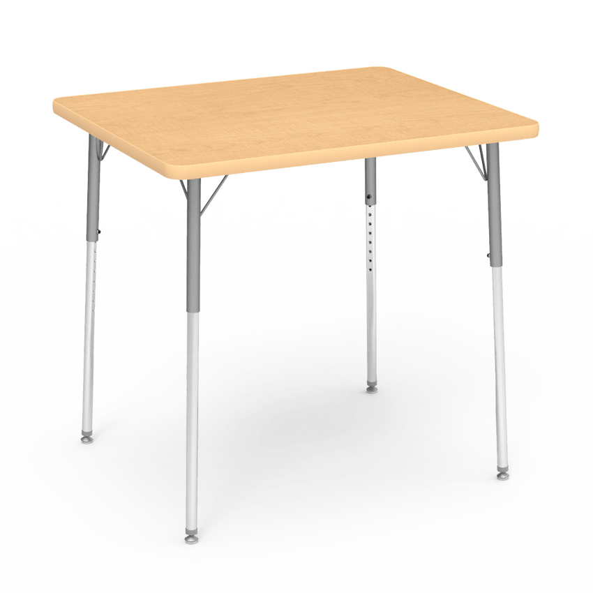 Virco 483036W- Rectangular 30" x 36" Activity Table, 1 1/8 inch Thick Laminate Top, Adjustable WheelChair Leg Height (Virco 483036W) - SchoolOutlet