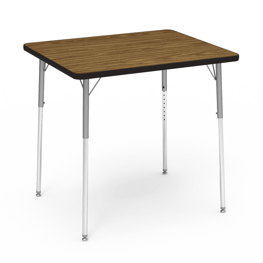 Virco 483036W- Rectangular 30" x 36" Activity Table, 1 1/8 inch Thick Laminate Top, Adjustable WheelChair Leg Height (Virco 483036W) - SchoolOutlet