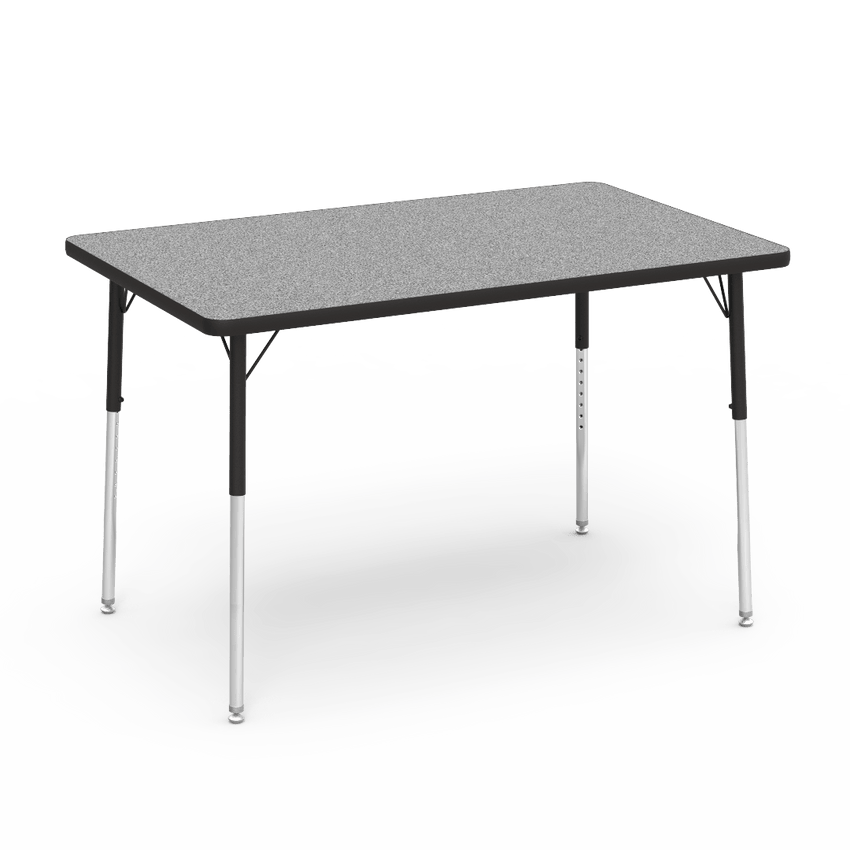 Virco 483048 - Virco 4000 Series Rectangular Activity Table with Heavy Duty Laminate Top (30"W x 48"L) with Adjustable Height Legs (22"-30"H) - SchoolOutlet