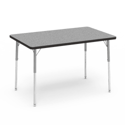 Virco 483048 - Virco 4000 Series Rectangular Activity Table with Heavy Duty Laminate Top (30"W x 48"L) with Adjustable Height Legs (22"-30"H)