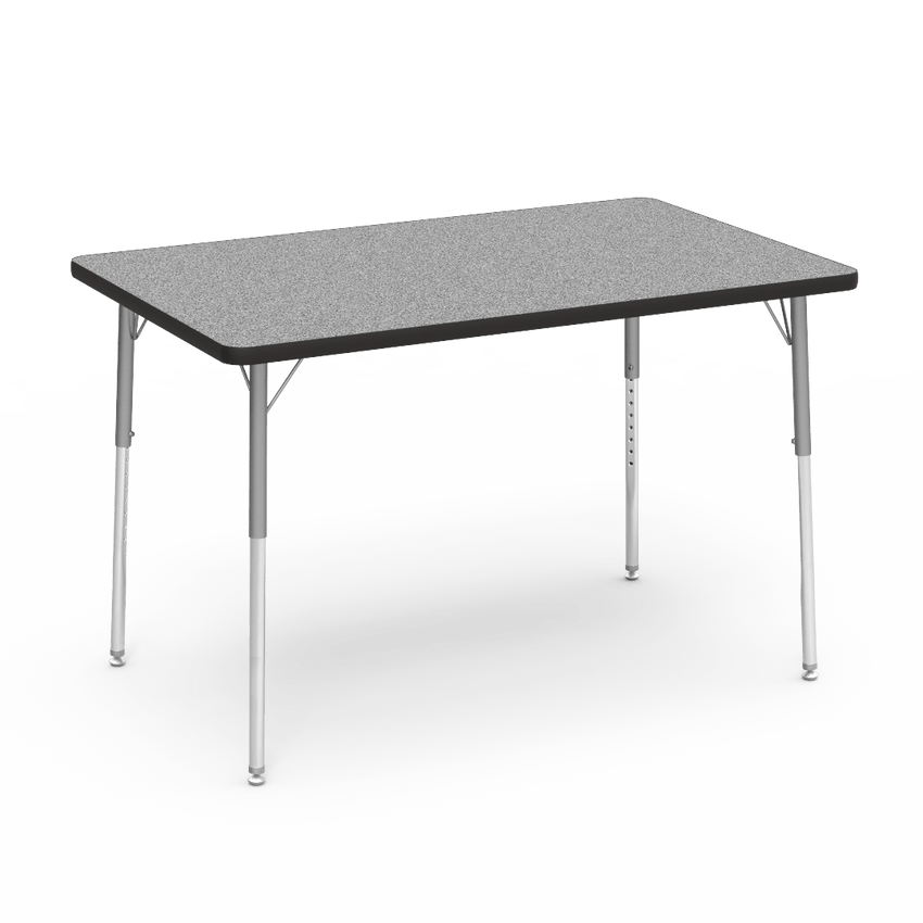 Virco 483048 - Virco 4000 Series Rectangular Activity Table with Heavy Duty Laminate Top (30"W x 48"L) with Adjustable Height Legs (22"-30"H) - SchoolOutlet