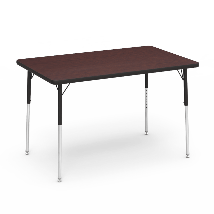Virco 483048 - Virco 4000 Series Rectangular Activity Table with Heavy Duty Laminate Top (30"W x 48"L) with Adjustable Height Legs (22"-30"H) - SchoolOutlet