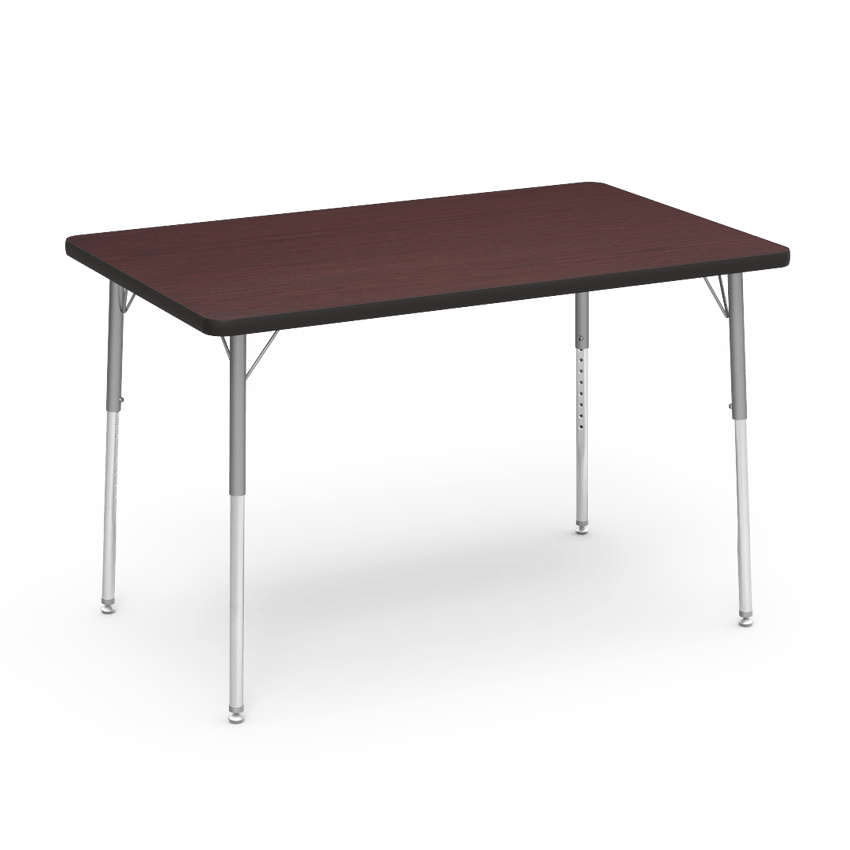 Virco 483048 - Virco 4000 Series Rectangular Activity Table with Heavy Duty Laminate Top (30"W x 48"L) with Adjustable Height Legs (22"-30"H) - SchoolOutlet