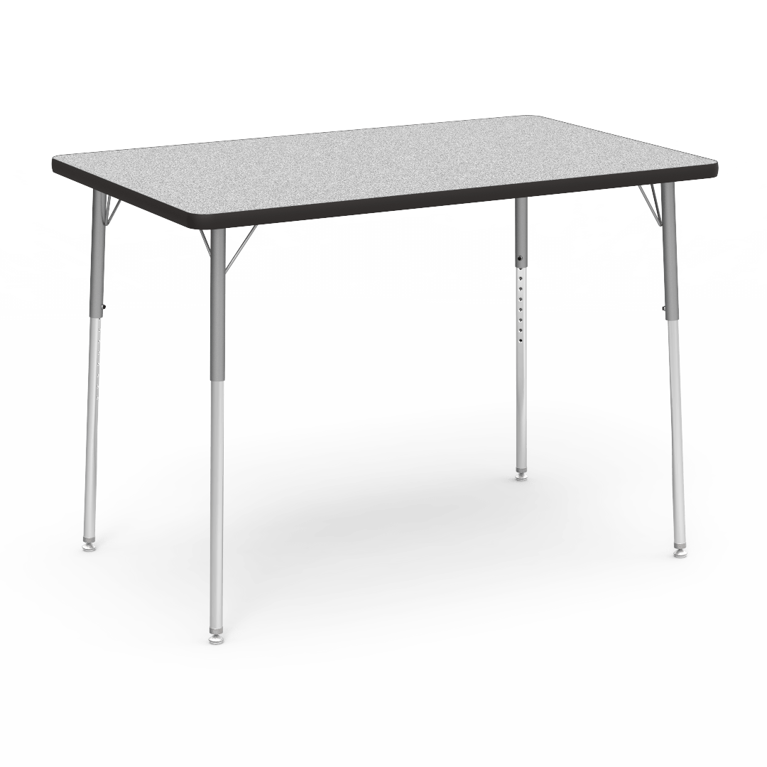 Virco 483048W - 4000 Series Rectangular 30" x 48" Activity Table, 1 1/8" Thick Laminate Top, Adjustable WheelChair Leg Height (26"-34") - SchoolOutlet