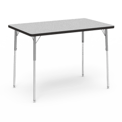 Virco 483048W - 4000 Series Rectangular 30" x 48" Activity Table, 1 1/8" Thick Laminate Top, Adjustable WheelChair Leg Height (26"-34")