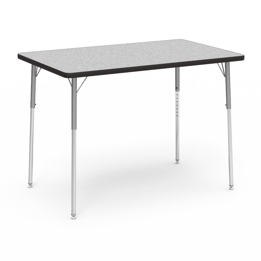 Virco 483048W - 4000 Series Rectangular 30" x 48" Activity Table, 1 1/8" Thick Laminate Top, Adjustable WheelChair Leg Height (26"-34") - SchoolOutlet