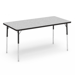 Virco 483060 - 4000 Series Rectangular Activity Table with Heavy Duty Laminate Top (30"W x 60"L x 22-30"H)