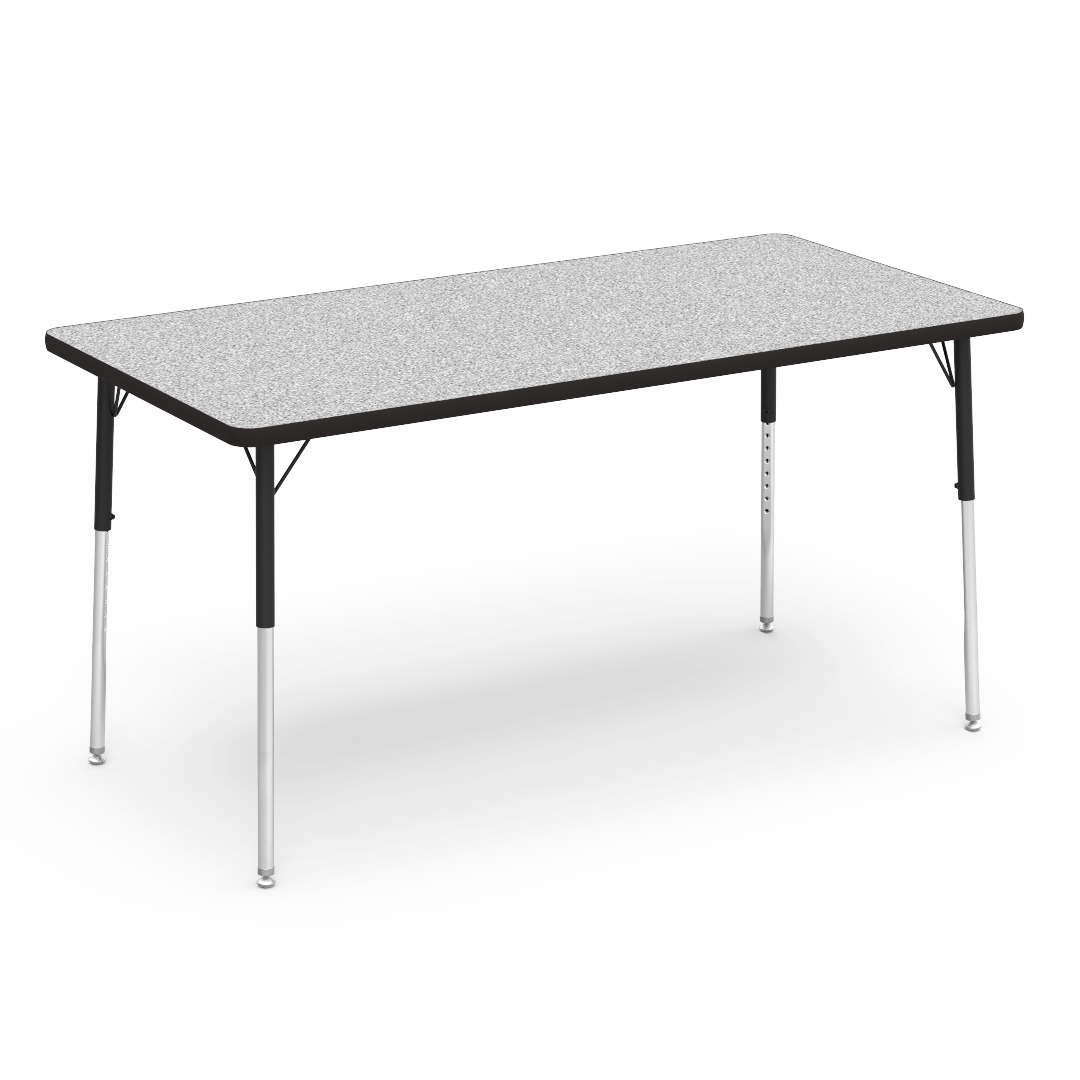 Virco 483060 - 4000 Series Rectangular Activity Table with Heavy Duty Laminate Top (30"W x 60"L x 22-30"H) - SchoolOutlet