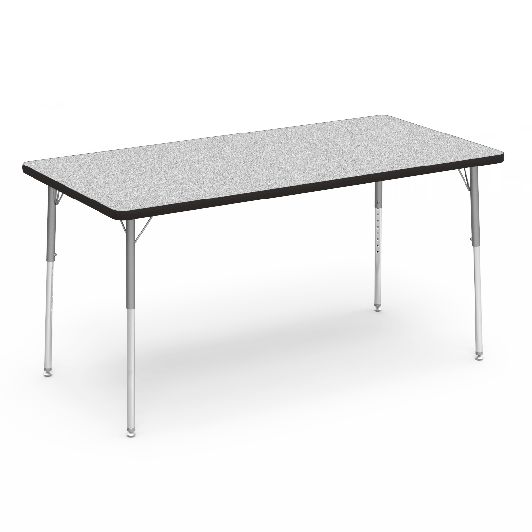 Virco 483060 - 4000 Series Rectangular Activity Table with Heavy Duty Laminate Top (30"W x 60"L x 22-30"H) - SchoolOutlet