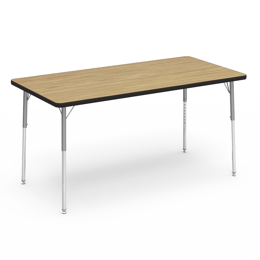 Virco 483060 - 4000 Series Rectangular Activity Table with Heavy Duty Laminate Top (30"W x 60"L x 22-30"H) - SchoolOutlet