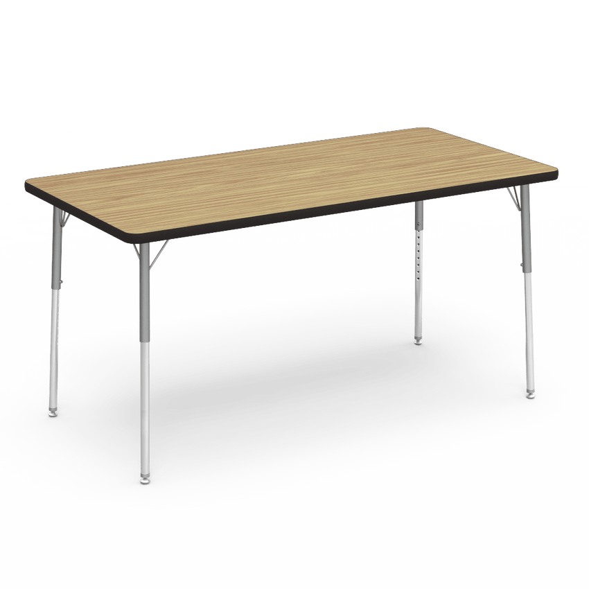 Virco 483060 - 4000 Series Rectangular Activity Table with Heavy Duty Laminate Top (30"W x 60"L x 22-30"H) - SchoolOutlet