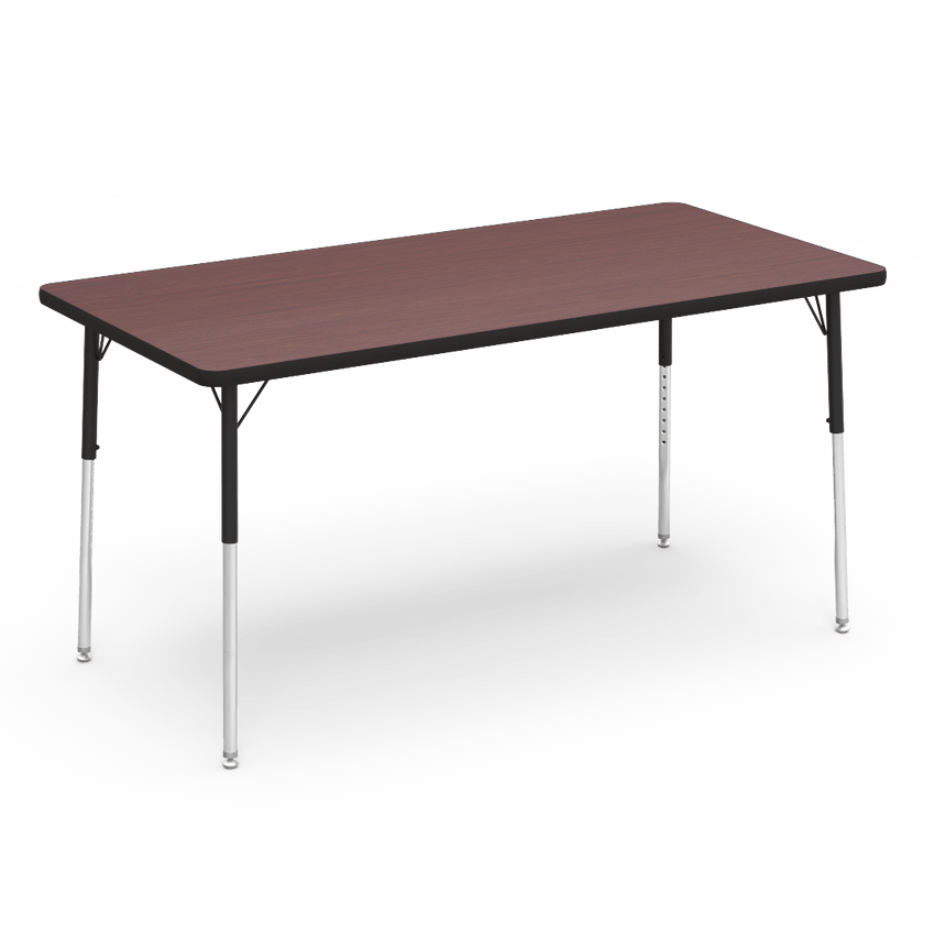 Virco 483060 - 4000 Series Rectangular Activity Table with Heavy Duty Laminate Top (30"W x 60"L x 22-30"H) - SchoolOutlet