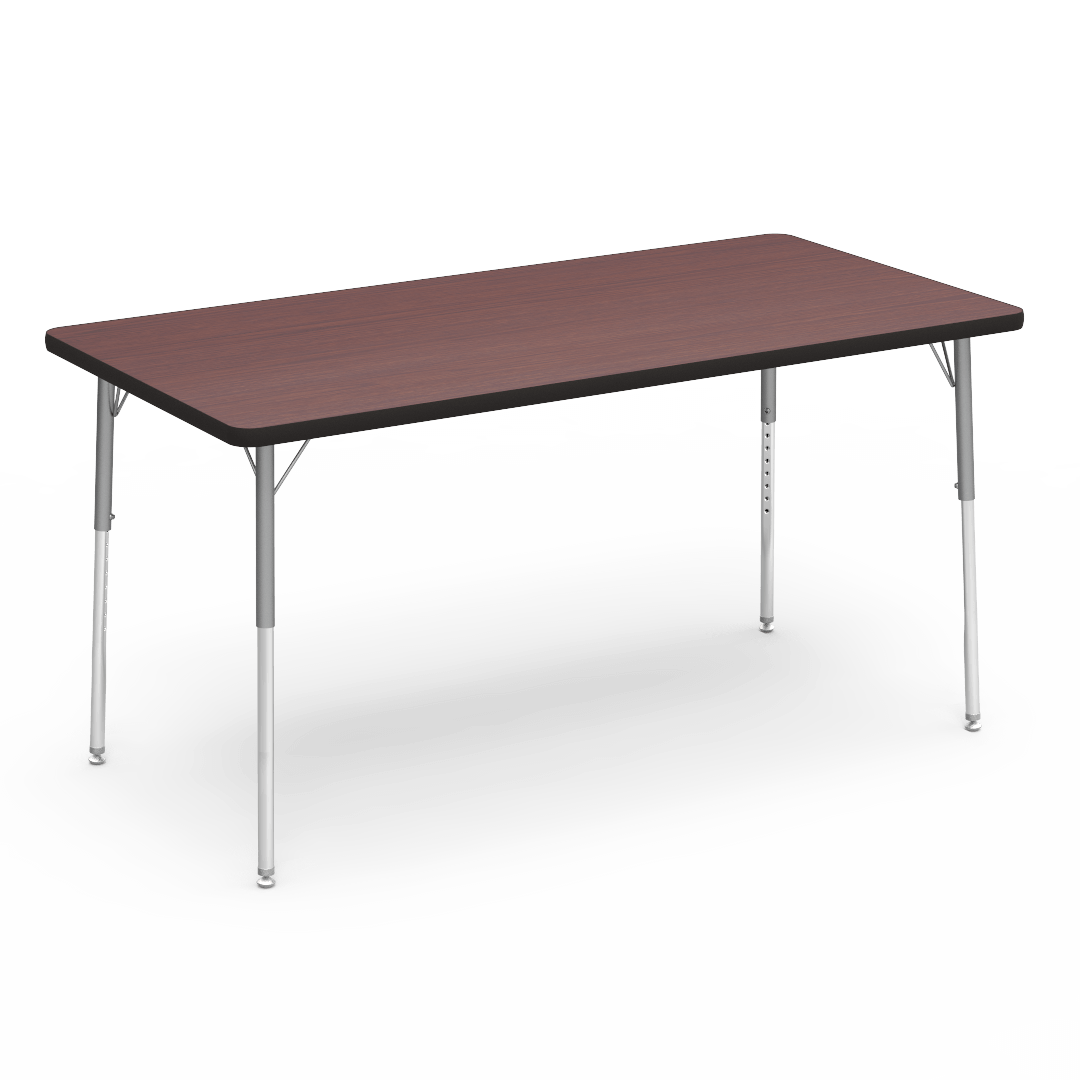 Virco 483060 - 4000 Series Rectangular Activity Table with Heavy Duty Laminate Top (30"W x 60"L x 22-30"H) - SchoolOutlet