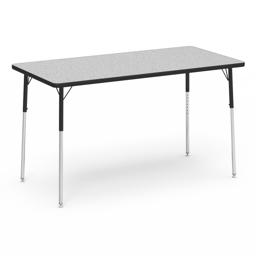 Virco 483060W- 4000 Series Rectangular 30" x 60" Activity Table, 1 1/8 inch Thick Laminate Top, Adjustable WheelChair Leg Height (26" - 34"H) - SchoolOutlet