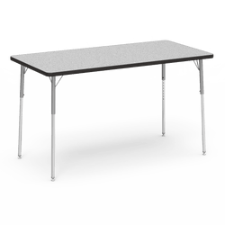 Virco 483060W- 4000 Series Rectangular 30" x 60" Activity Table, 1 1/8 inch Thick Laminate Top, Adjustable WheelChair Leg Height (26" - 34"H)